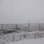 雪の鹿児島市